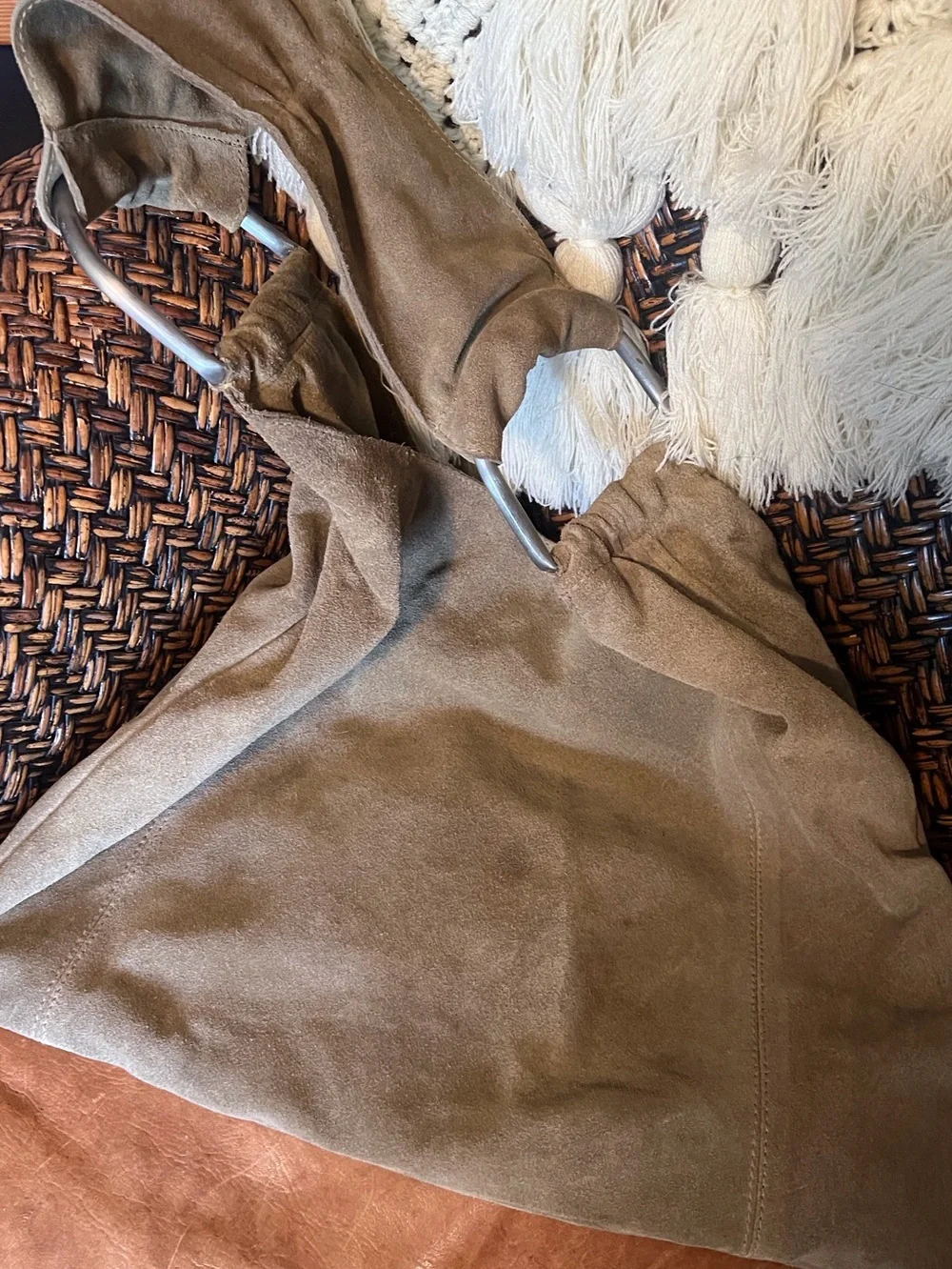 Free People Bobbi Slouch Suede Tote